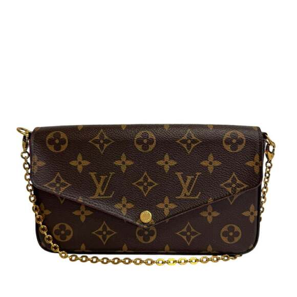 Louis Vuitton Handbags - LOUIS VUITTON Authentic Brown Monogram Pochette Shoulder Bag